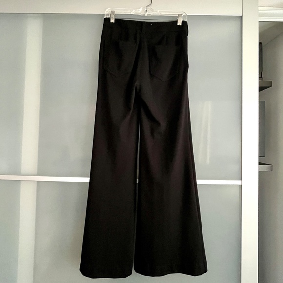 Anthropologie Black Wide-Leg Trousers 26" Waist - Picture 2 of 9